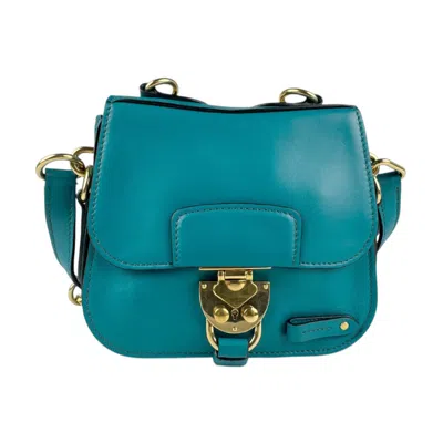 Pre-owned Miu Miu Blue Green Leather Shoulder Bag () In Multi