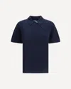 Miu Miu Polo T-shirt With Asymmetric Zip In Blue