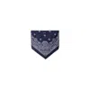 Miu Miu Blue/white Printed Poplin Bandana Top