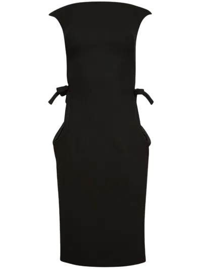 Miu Miu Kleid Mit Cut-outs In Black