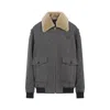 Miu Miu Bomber Jackets Grey