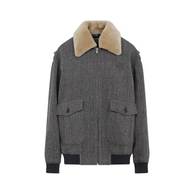 Miu Miu Bomber Jackets Grey