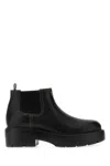 Miu Miu Ankle Boots With Chunky Sole And Pull Tab In Black