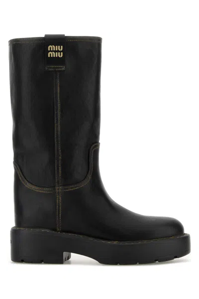 Miu Miu Boots In Black
