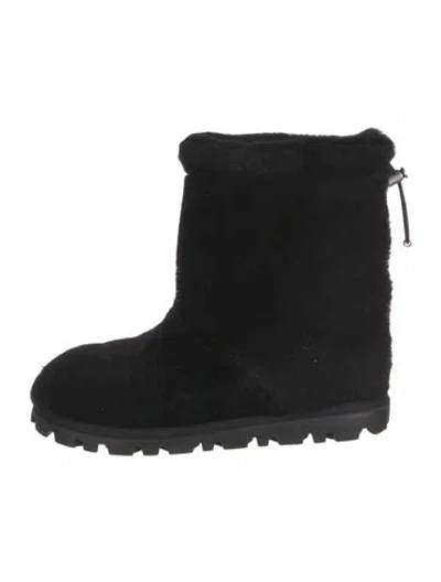 Pre-owned Miu Miu Boots In Black