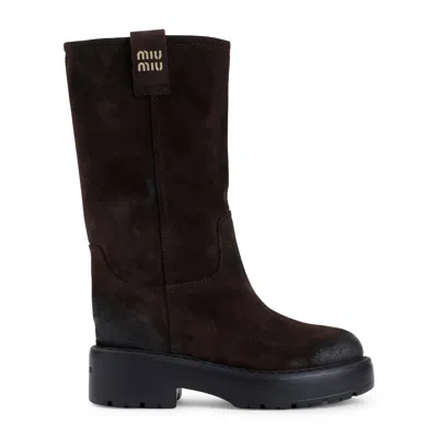 Miu Miu Boots Brown