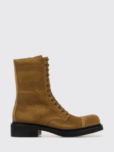 Miu Miu Boots Woman  In Brown