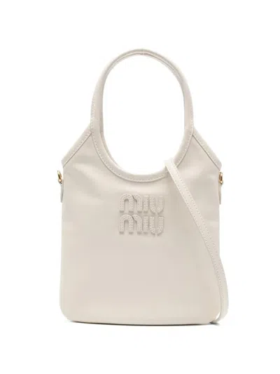 Miu Miu Borsa A Mano Ivi In White