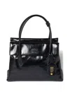 Miu Miu Borsa A Mano Vitello Shine In Black