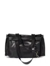 Miu Miu Shoulder Bag Adjustable Strap Front And Side Pockets In Black