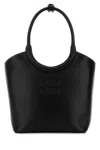 Miu Miu Black Ivy Mini Shoulder Bag In Black