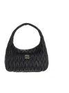 Miu Miu Matelassé Shoulder Bag In Black