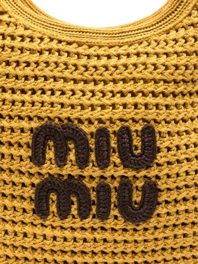 Miu Miu Borse Cotone Crochet Rete