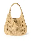 Miu Miu Raffia-effect Woven Hobo Bag
