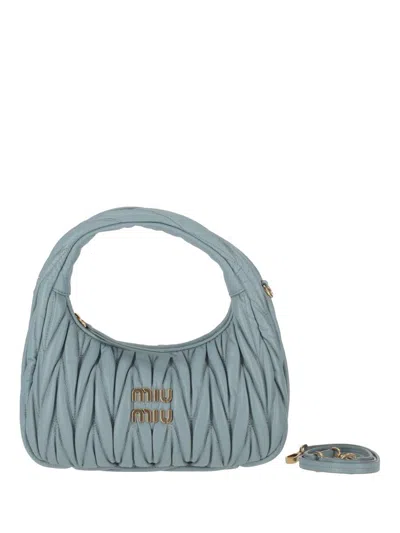 Miu Miu Borse Matelasse' In Blue