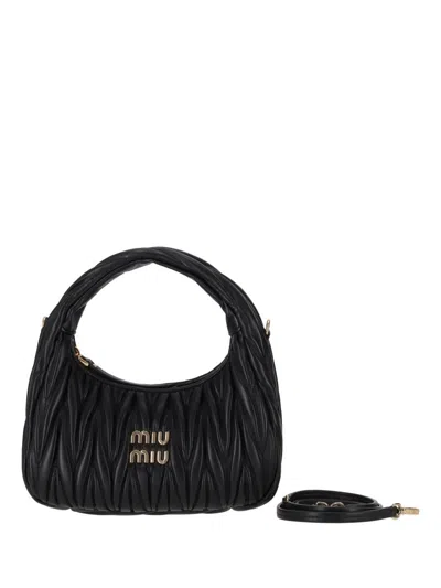 Miu Miu Borse Matelasse' In Black