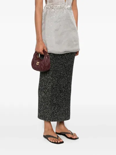 Miu Miu Borse Matelasse' In Burgundy