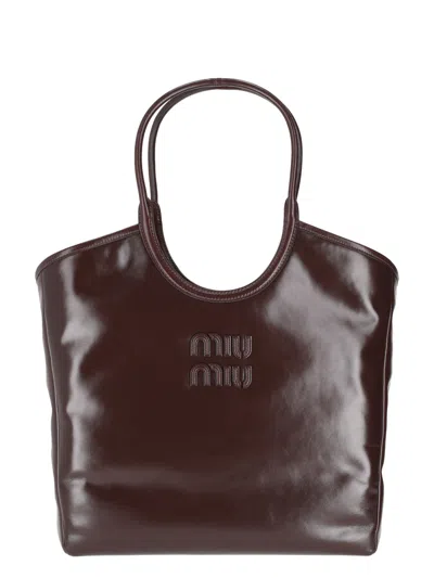 Miu Miu Borse Softy Shine In Brown