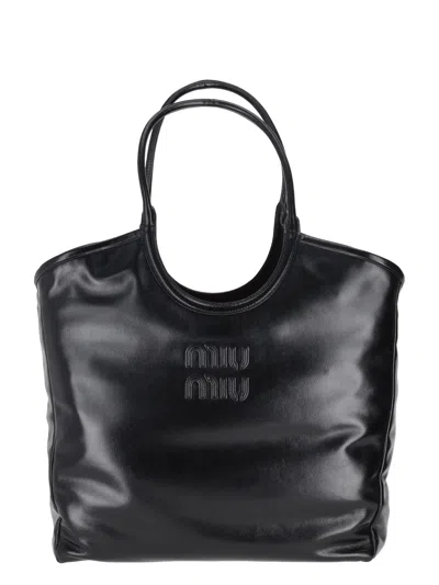 Miu Miu Borse Softy Shine In Black