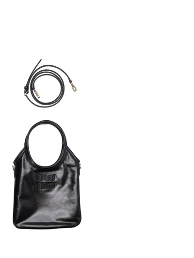 Miu Miu Borse Softy Shine In Black