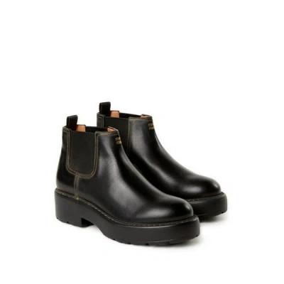 Miu Miu Bottines Chelsea En Cuir In Black