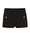 Miu Miu Bouclé Shorts In Black
