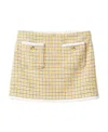 Miu Miu Bouclé Miniskirt In Nude