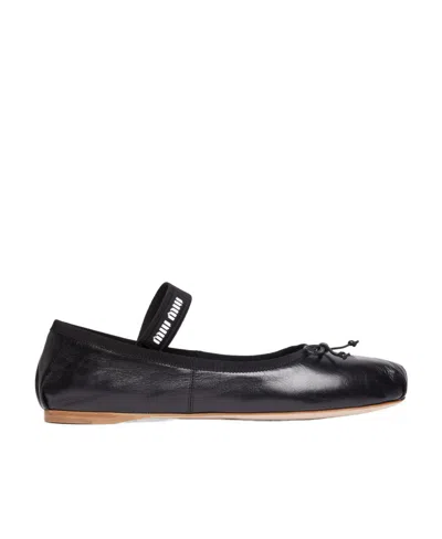 MIU MIU BOW BALLET SHOES