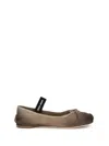 Miu Miu Bow-detailed Ballerinas In Multi