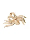Miu Miu Bow-embellishment Brooch In Gold