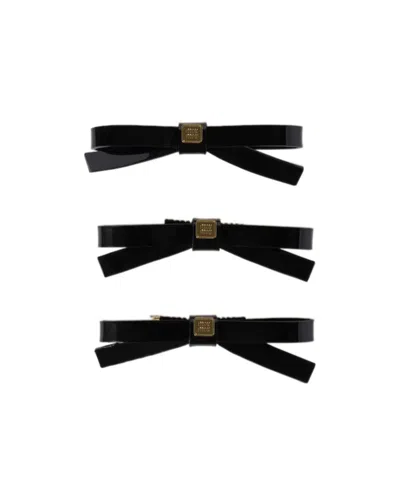 Miu Miu Bow Hairpin Three Piece Set
