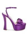 Miu Miu Bow Sandal In Viola