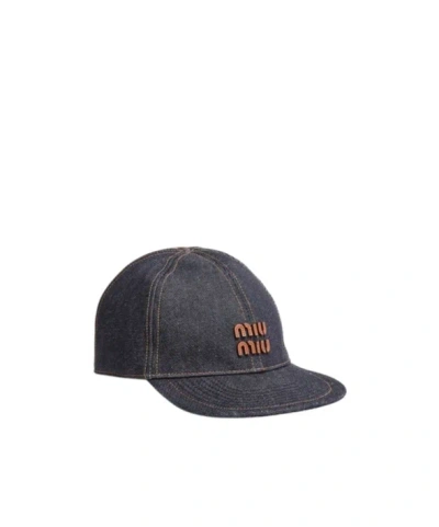Miu Miu Bowler Cap In Black