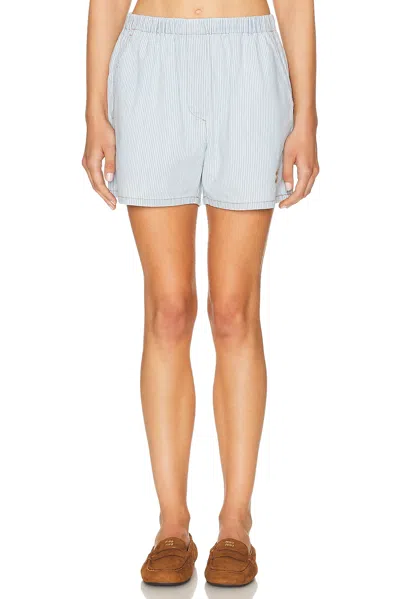 Miu Miu Boxer Short In Blue