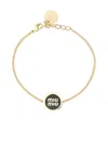 Miu Miu Bracciale In Metallo Smaltato In Gold