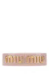 Miu Miu Pink Plexiglass Bracelet In Pink