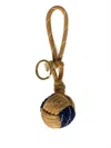 Miu Miu Braided Keychain Charm In Neutrals