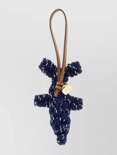 Miu Miu Braided Keyring Leather Strap
