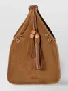 Miu Miu Braided Strap Suede Shoulder Bag