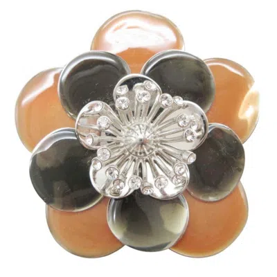 Pre-owned Miu Miu Brass Brooch () In Silver