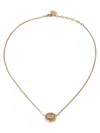 Miu Miu Brass Necklace In Brown