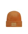 Miu Miu Brimless Cap In Orange