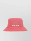MIU MIU BRIMMED POLYESTER BLEND HAT