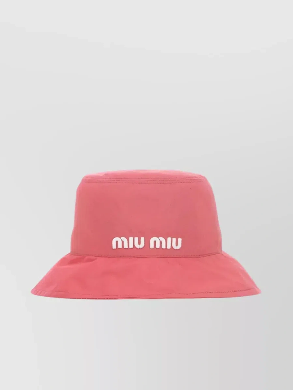 Miu Miu Pink Bucket Hat with Logo Embroidery Miu Miu Drill Cowboy Hat | Saks Fifth Avenue main image 3