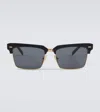 Miu Miu Browline Sunglasses In Black