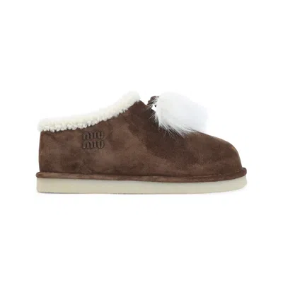 Miu Miu Brown Ankle Boots