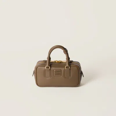 Miu Miu Brown Arcadie Leather Bag