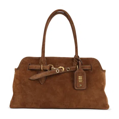 Miu Miu Brown Aventure Handbag
