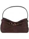 Miu Miu Brown Aventure Shoulder Bag In Brown