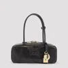 Miu Miu Brown Beau Calf Leather Shoulder Bag In Black
